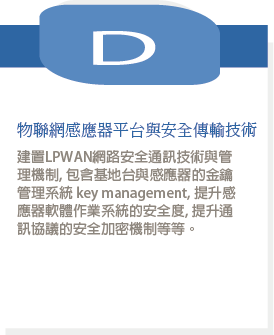 LPWAN-技術D-物聯網感應器平台與安全傳輸技術